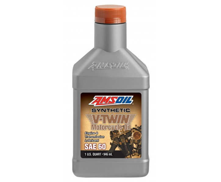 AMSOIL SAE 60 Synthetic V-Twin Motorcycle Oil